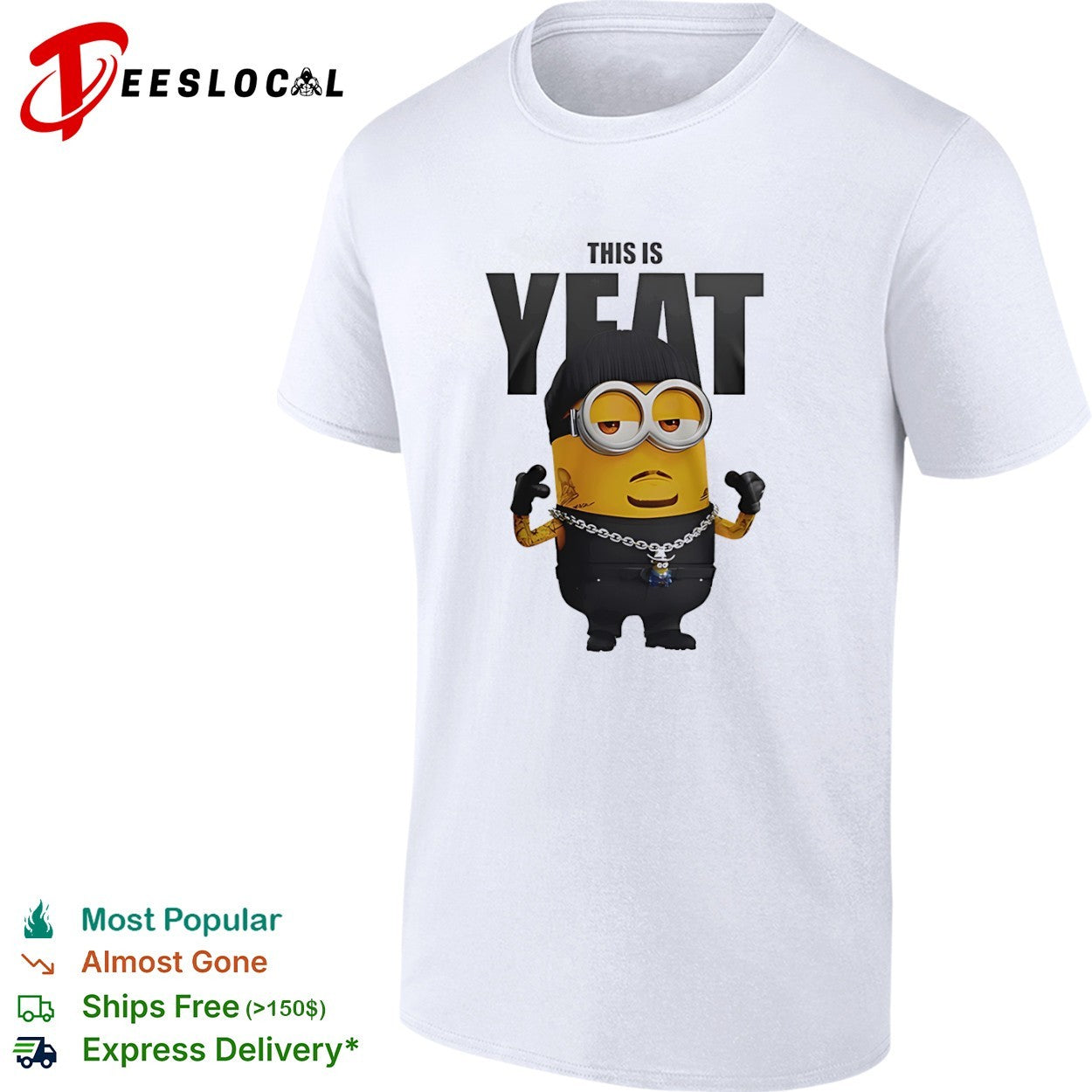 This is Yeat Minion character rap music shirt