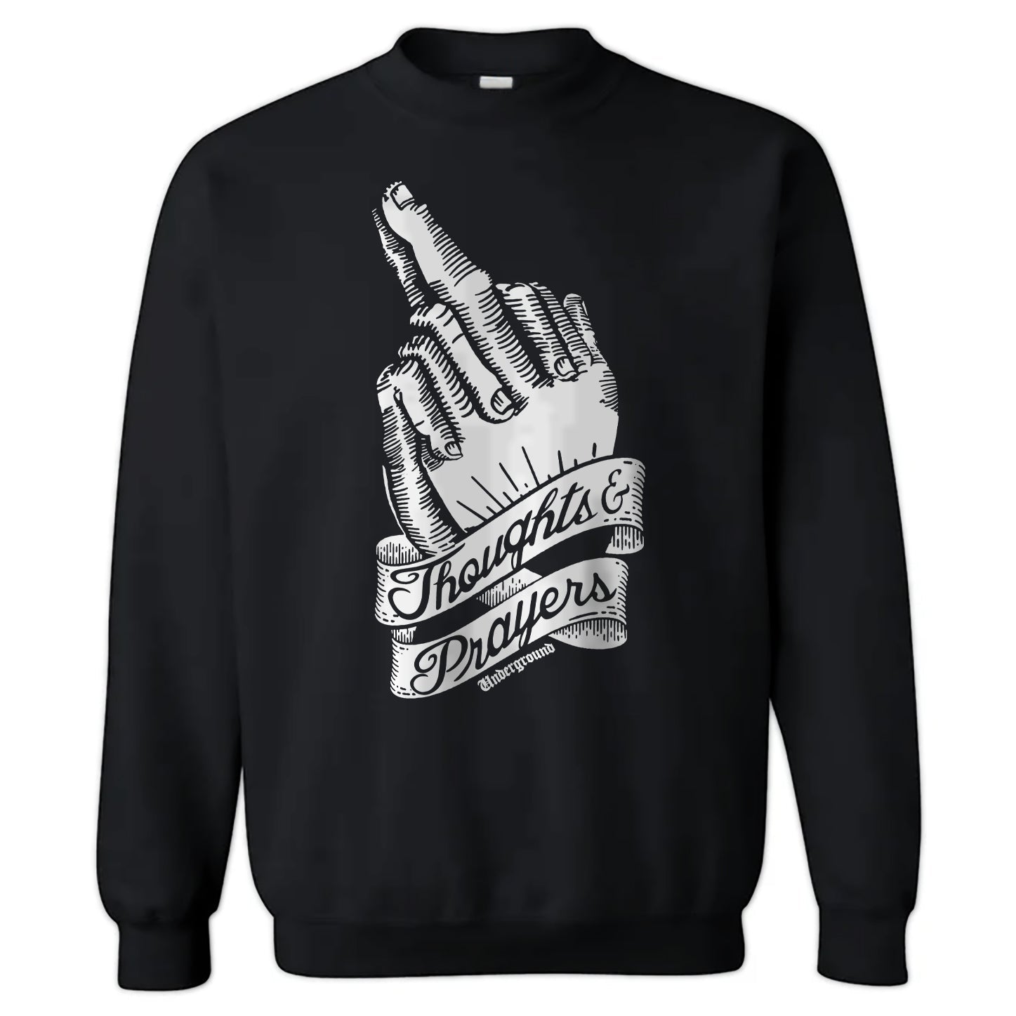 Thoughts and Prayers Crewneck Sweatshirt T-Shirts, Hoodie | CiraTrend.com