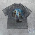 Three Otters Vintage Graphic T-shirts, Retro Otter Moon Tshirt, Otter Lovers, Funny Graphic Tee, Oversized Washed Tee,...