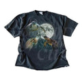 Three Turtles Vintage 90s Graphic T-shirts, Retro Turtle Moon Tshirt, Turtle Lovers, Relaxed Unisex Washed Fun Tee, Funny...