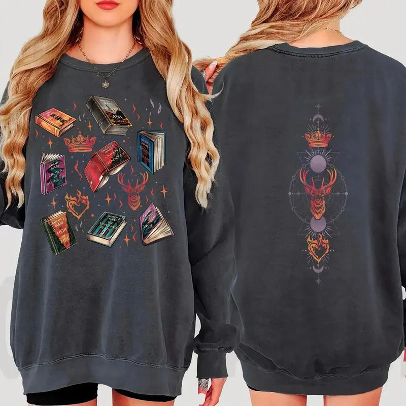 Throne Of Glass Series T-Shirt, TOG Series Sweatshirt, Terrasen The Thirteen Tee Shirt, Sarah J Maas Book Shirt, Throne...