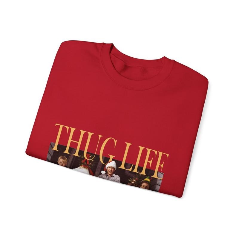 Thu.g Lif.e Christmas Sweatshirt, Christmas Characters Shirt, Christmas Movies Hoodie | CiraTrend.com