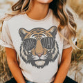Tigers With Game Day Glasses Game Day Mascot Tshirt, Football Mom Shirt, Cute Game Day T-Shirt, Mascot Shirt, Unisex Top...
