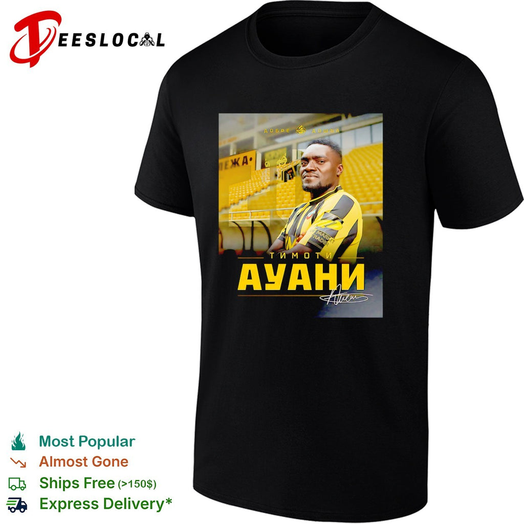 Timothy Awany Botev Plovdiv Parva Liga Dobre Doshul Timoti Auani football shirt