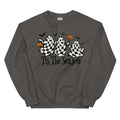 Tis The Season Checkered Ghost Sweatshirt Oversized trendy spooky Crewneck T-Shirts, Hoodie | CiraTrend.com
