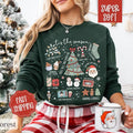 Tis the Season Collage Sweatshirt, Tis the Season Crewneck,  Women's Holiday Sweater T-Shirts, Hoodie | CiraTrend.com