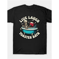 Toaster Bath, Live Laugh T-Shirt Men'S Cool Graphic Print T-Shirt made in usa Hoodie, Sweatshirt | CiraTrend.com