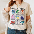Today I Feel Inside Out Shirt, Joy Sadness Fear Disgust Angry shirt, Inside Out Characters Shirts, Mental Health shirt...