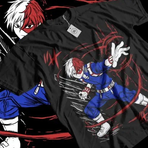 Todoroki T-shirt Academia my hero All sizes Mha Toya Dabi Anime Gift Black Shirt Hoodie, Sweatshirt | CiraTrend.com