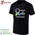Together we fight 31 mile move challenge in July autism puzzle ribbon shirt