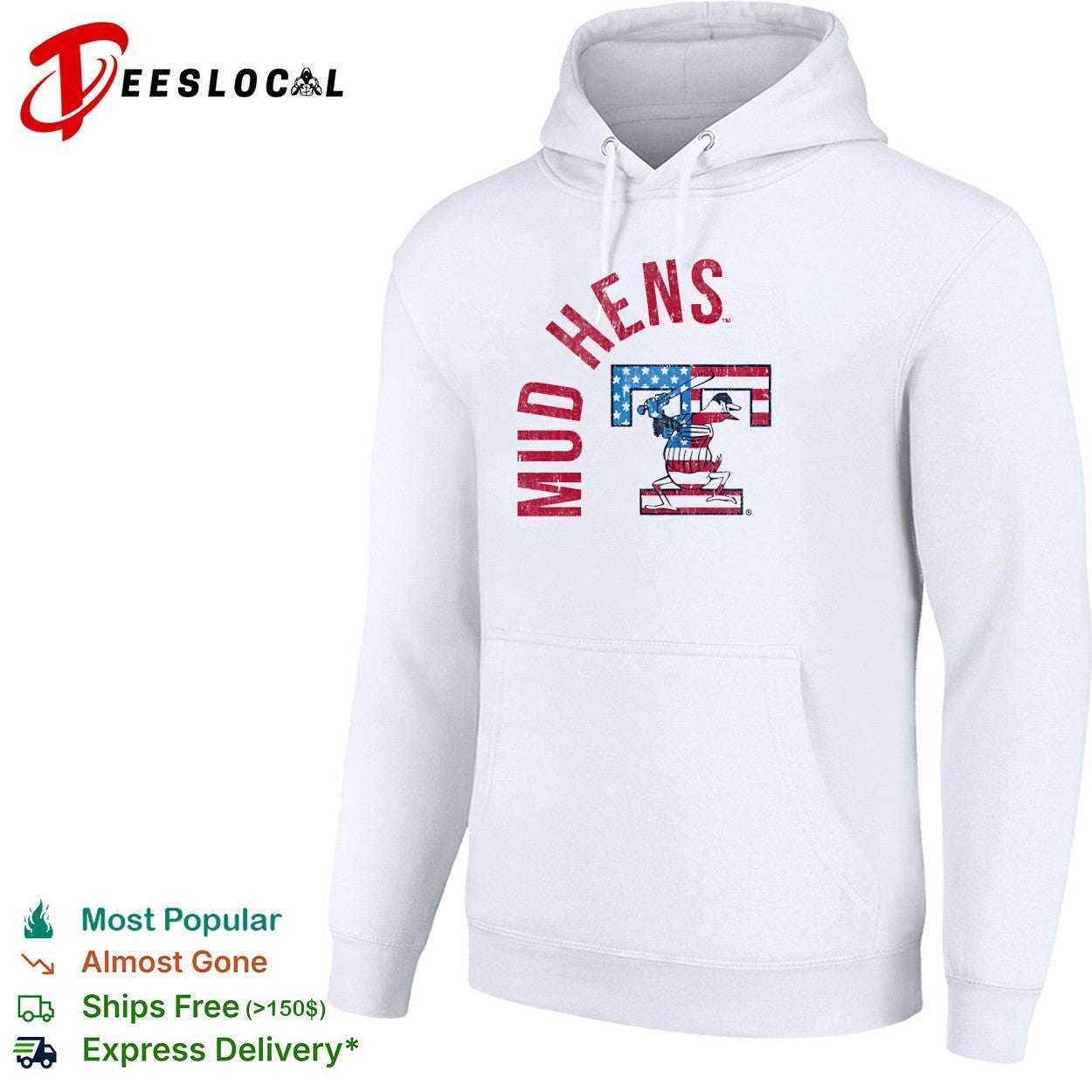 Toledo Mud Hens patriotic mascot shirt