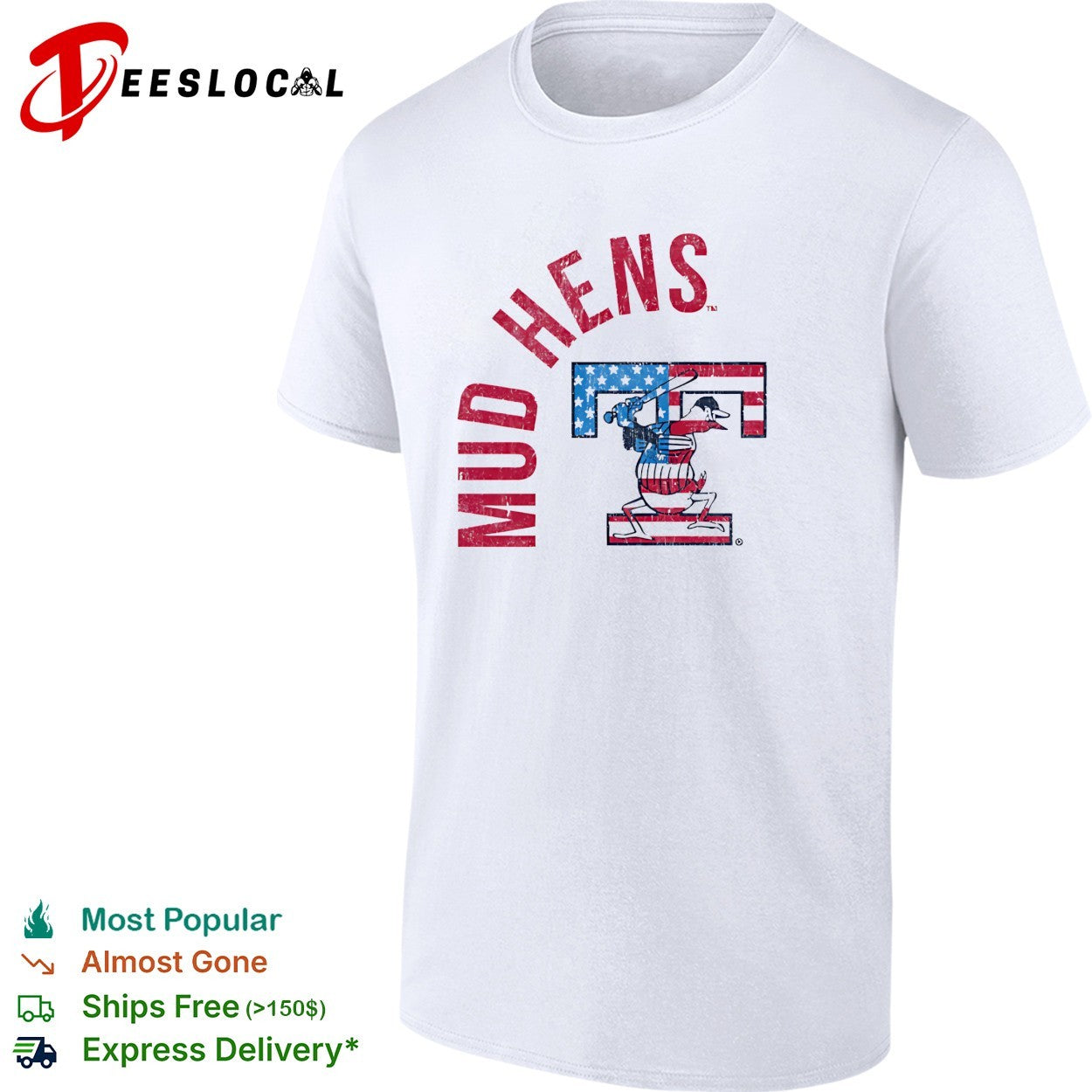 Toledo Mud Hens patriotic mascot shirt