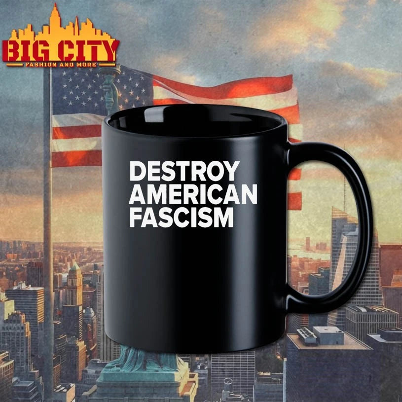 Tom Morello’s wearing destroy American fascism shirt
