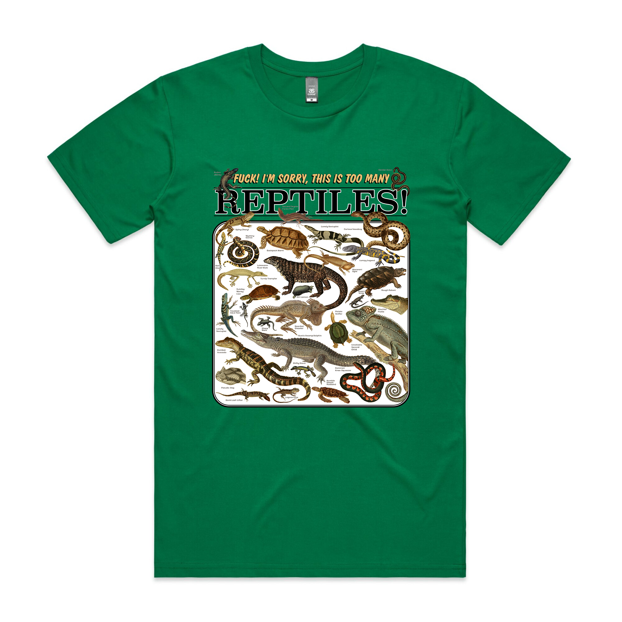 Too Many Reptiles Tee Hoodie, Sweatshirt | CiraTrend.com (Image 1)