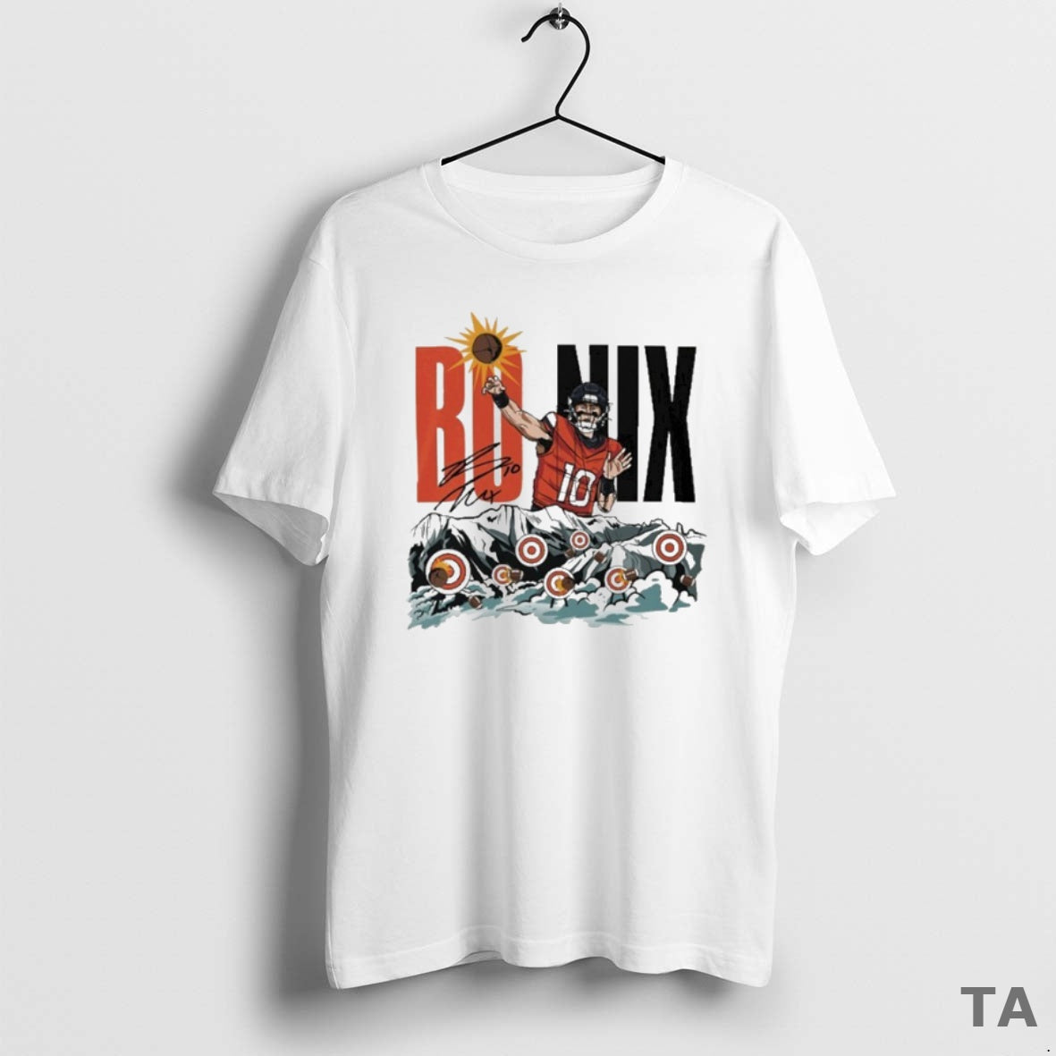 Top Bo Nix Target Practice T Shirt Sweater Hoodie, Sweatshirt | CiraTrend.com