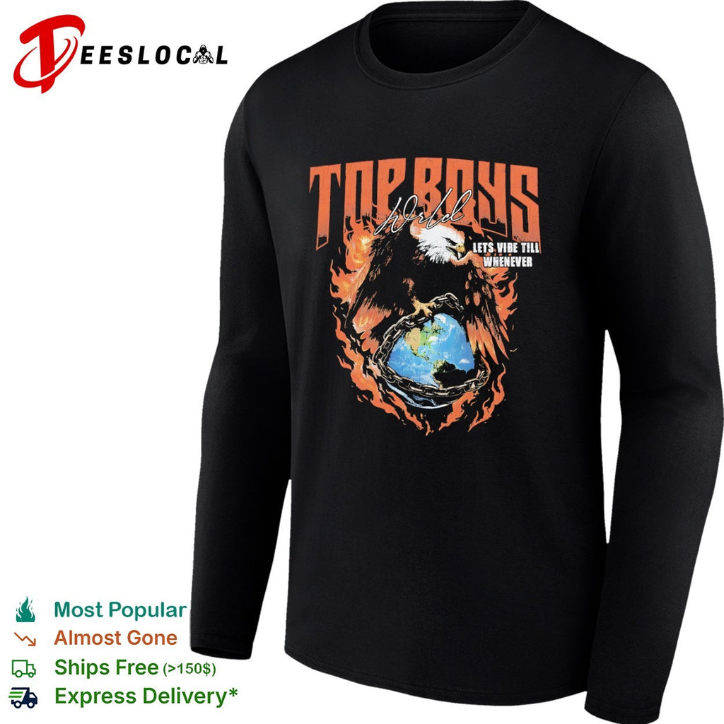Boys Wrld eagle fire earth shirt