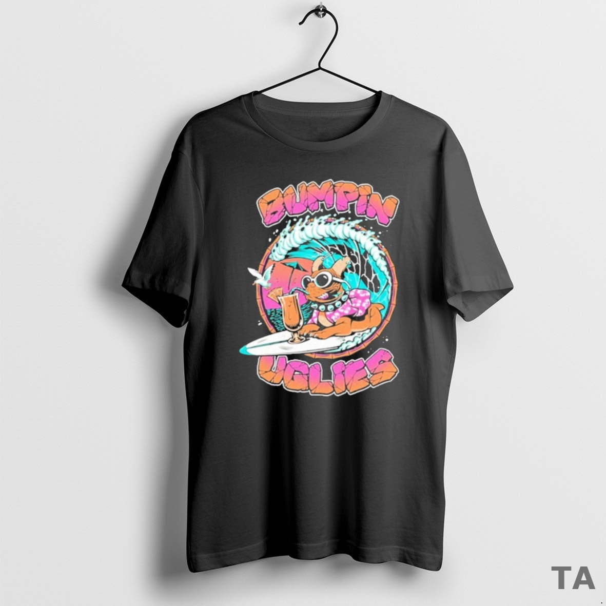 Top Bumpin Uglies Tour 2025 Pug Surfer T Shirt Sweater Hoodie, Sweatshirt | CiraTrend.com