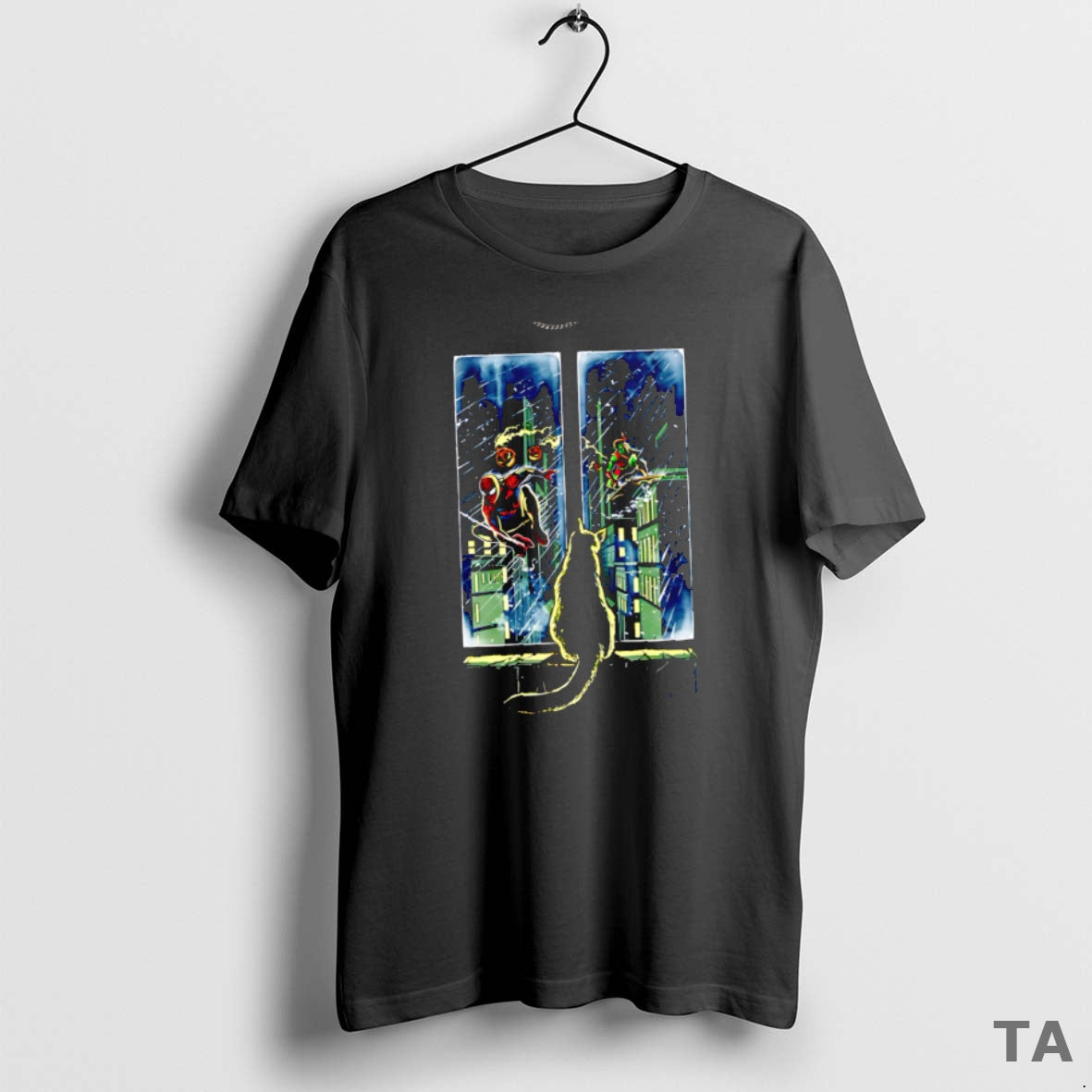 Top Curious Cat Superheroes Option T Shirt Sweater
