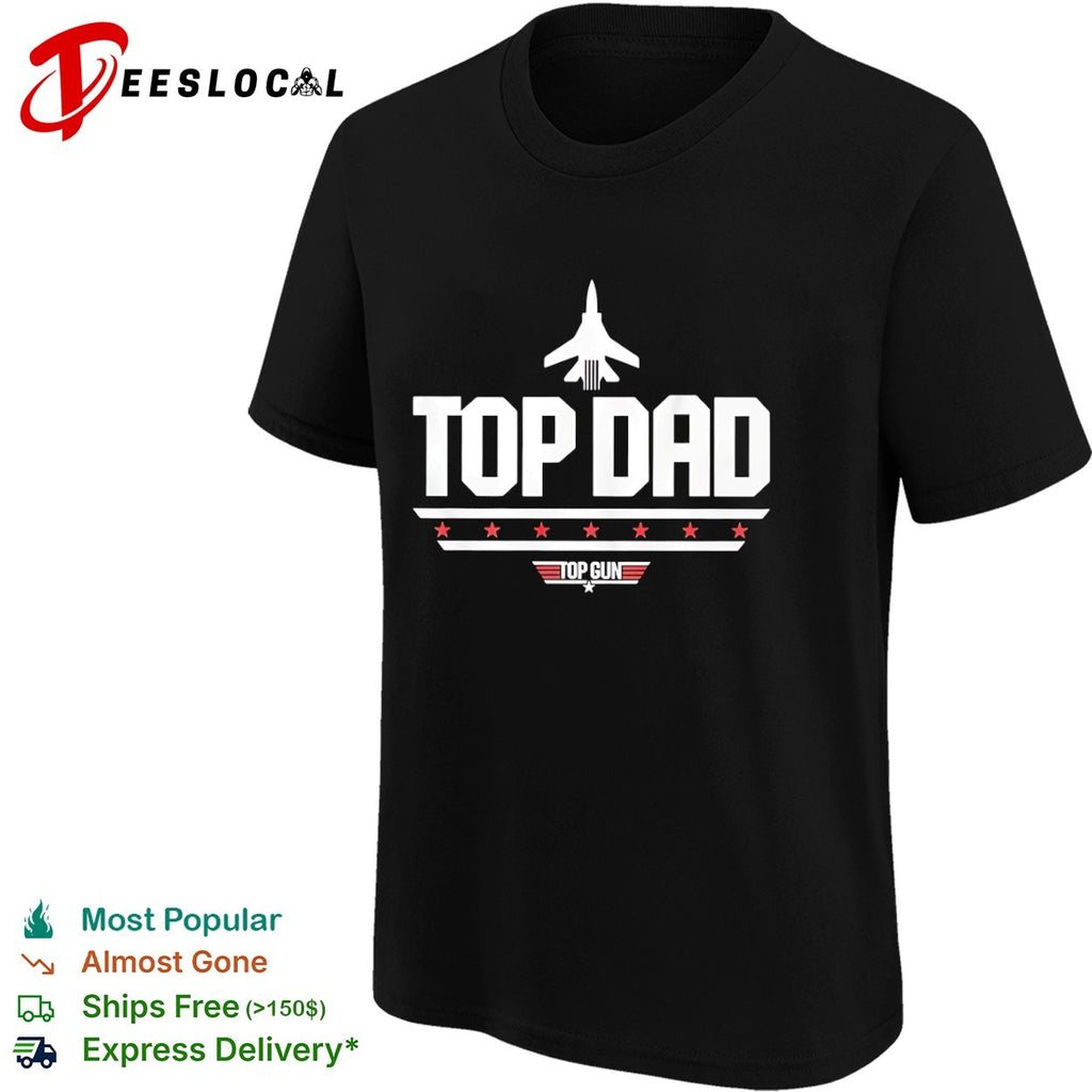 Dad Top Gun logo parody shirt