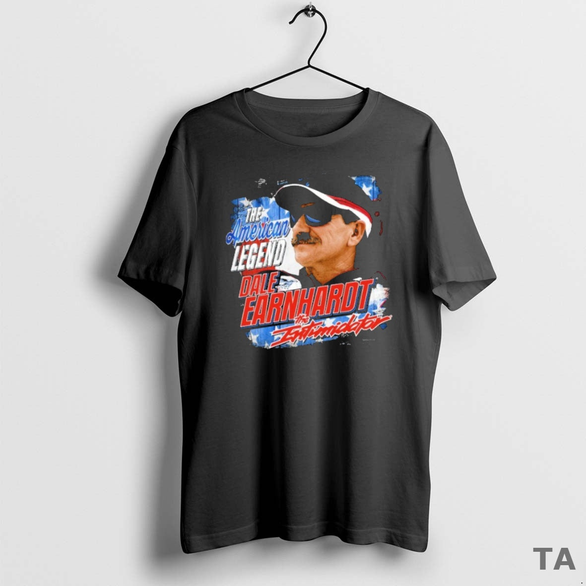 Top Dale Earnhardt The Intimidator The American Legend Checkered Flag T Shirt Sweater Hoodie, Sweatshirt | CiraTrend.com