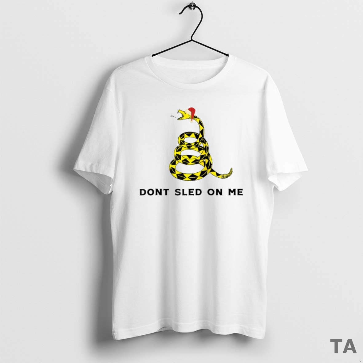 Top Dont Sled On Me Santa Hat Christmas Snake T Shirt Sweater Hoodie, Sweatshirt | CiraTrend.com