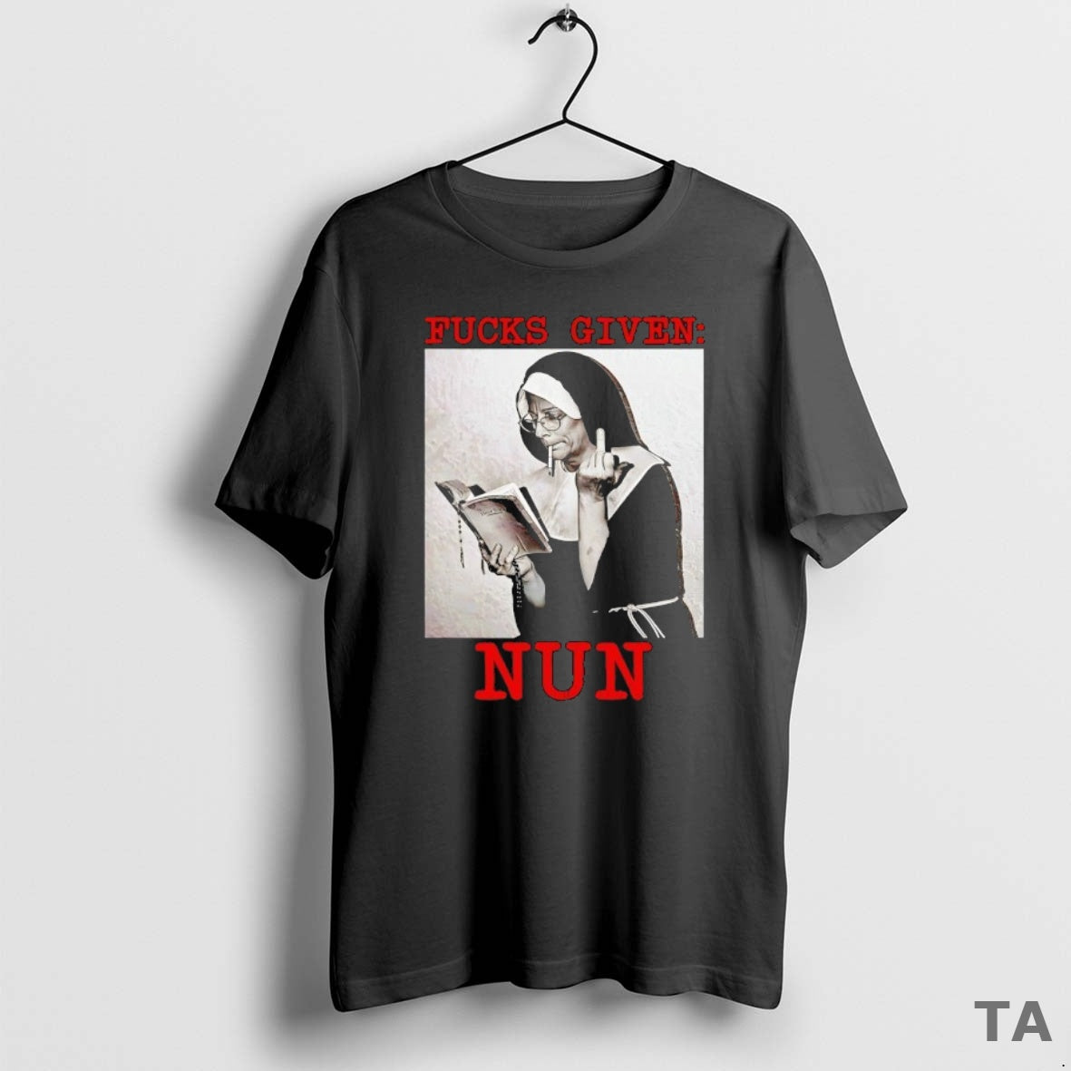 Top Fcks Given Nun T Shirt Sweater Hoodie, Sweatshirt | CiraTrend.com