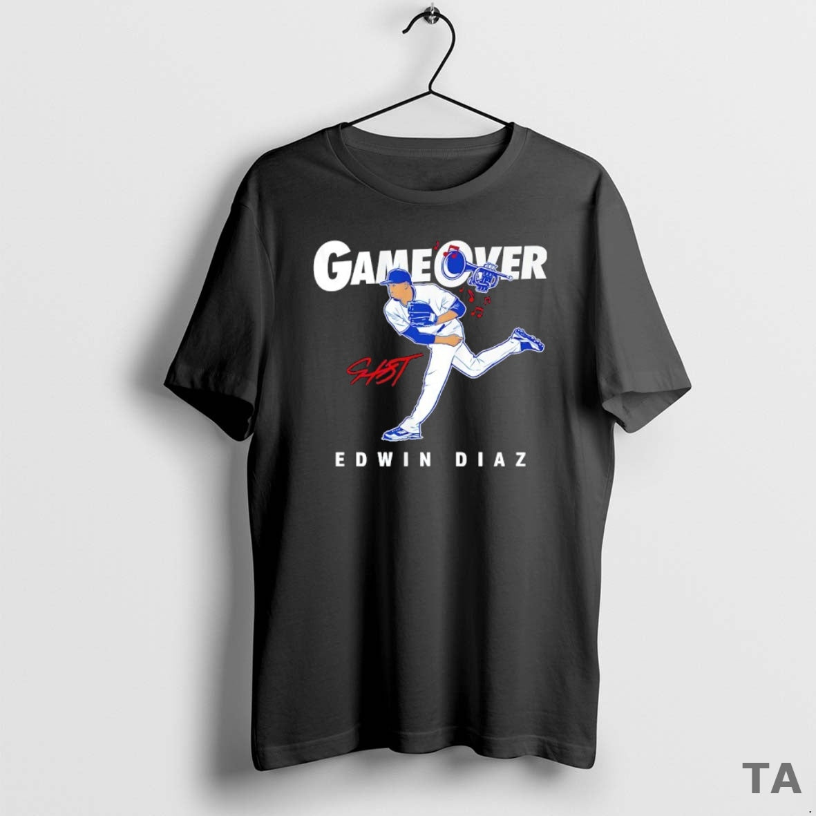 Top Game Over Edwin Diaz Los Angeles Dodgers Signature T Shirt Sweater Hoodie, Sweatshirt | CiraTrend.com