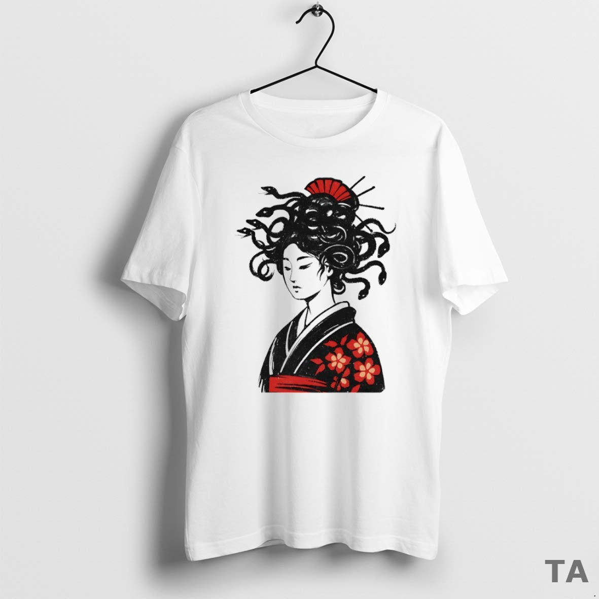 Top Geisha Mith Snake Hair Circle T Shirt Sweater Hoodie, Sweatshirt | CiraTrend.com