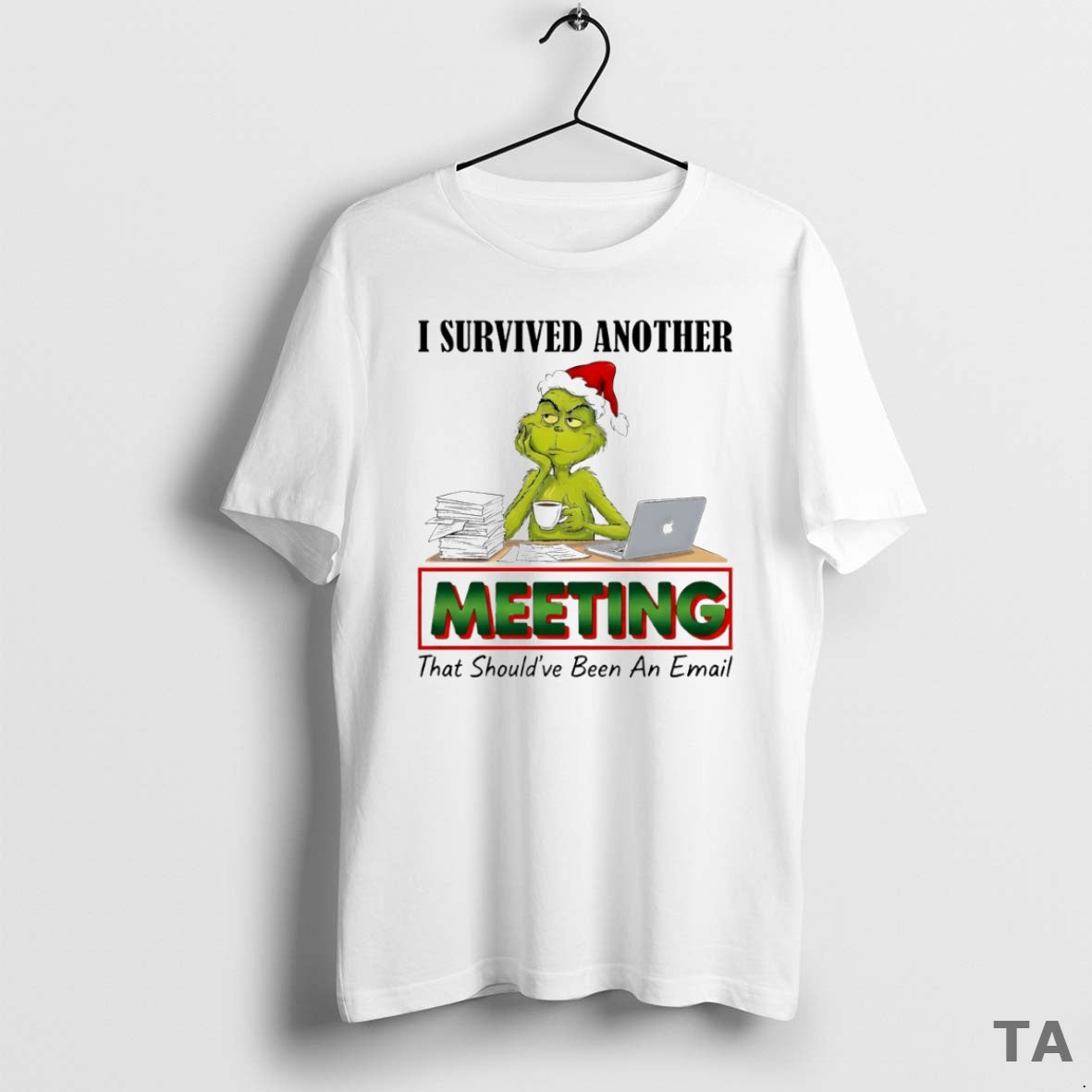 Top Grinch I Survived Another Meeting That Shouldve Been An Email Circle T Shirt Sweater Hoodie, Sweatshirt | CiraTrend.com