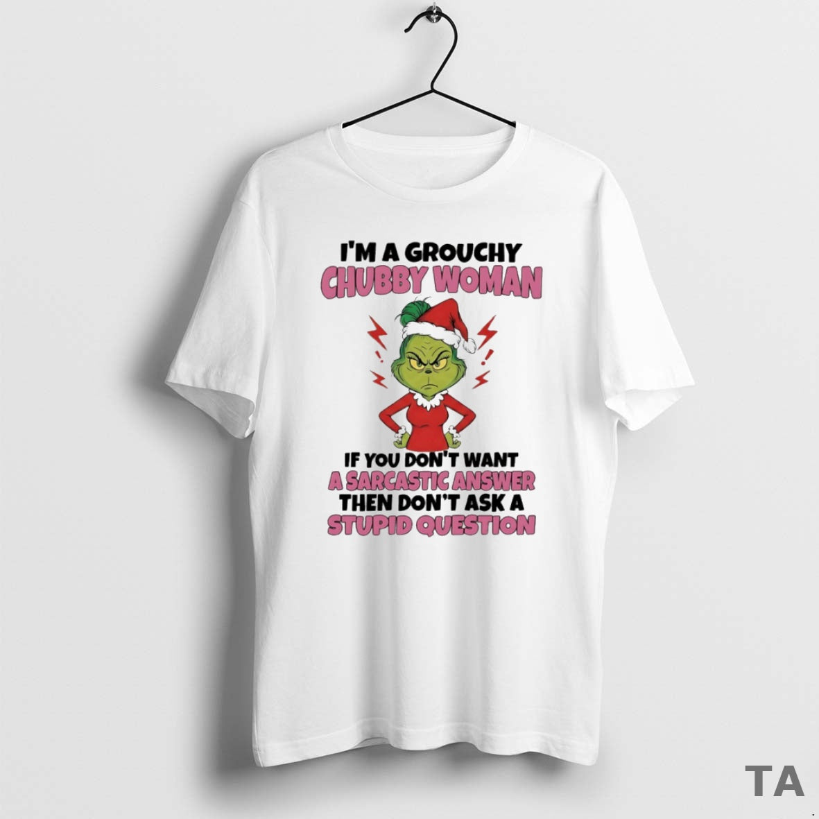 Top Grinch Im A Grouchy Chubby Woman Circle T Shirt Sweater Hoodie, Sweatshirt | CiraTrend.com