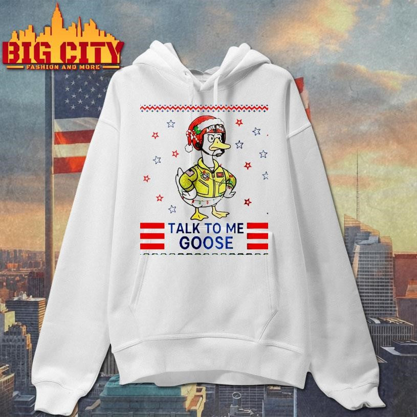 Top Gun Talk to Me Goose Ugly Christmas Shirt