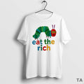 Top Hungry Caterpillar Eat The Rich Pride T Shirt Sweater Hoodie, Sweatshirt | CiraTrend.com