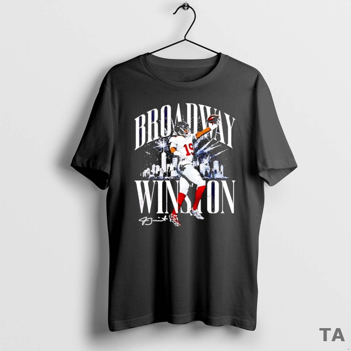 Top Jameis Winston New York Giants Broadway Winston City Skyline T Shirt Sweater Hoodie, Sweatshirt | CiraTrend.com