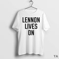 Top Lennon Lives On Circle T Shirt Sweater Hoodie, Sweatshirt | CiraTrend.com