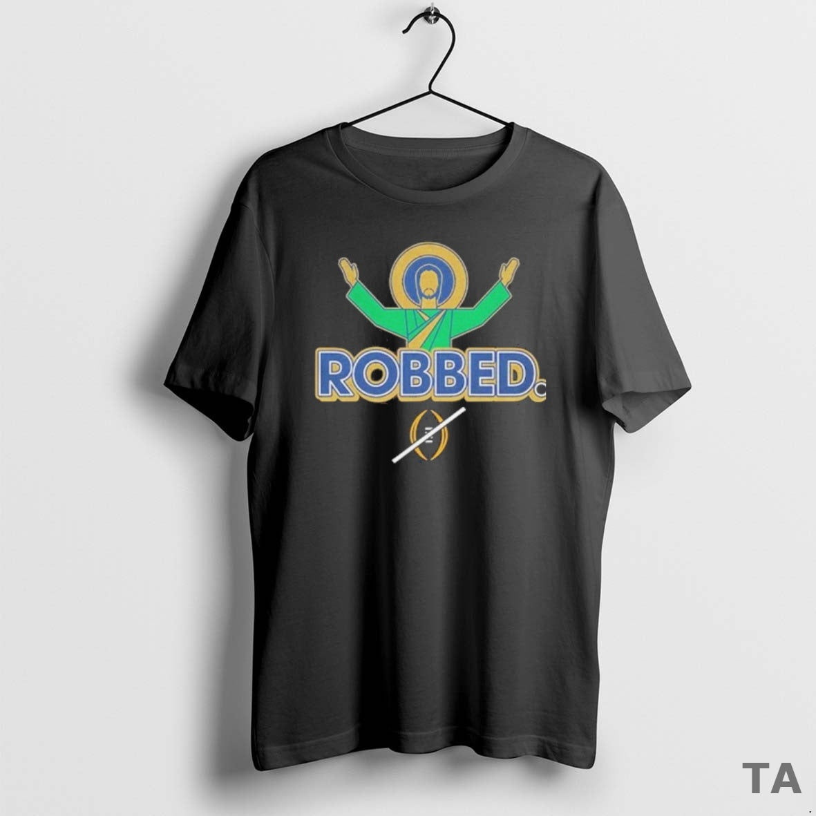 Top Notre Dame Fighting Irish Football Robbed College Football Playoff T Shirt Sweater Hoodie, Sweatshirt | CiraTrend.com