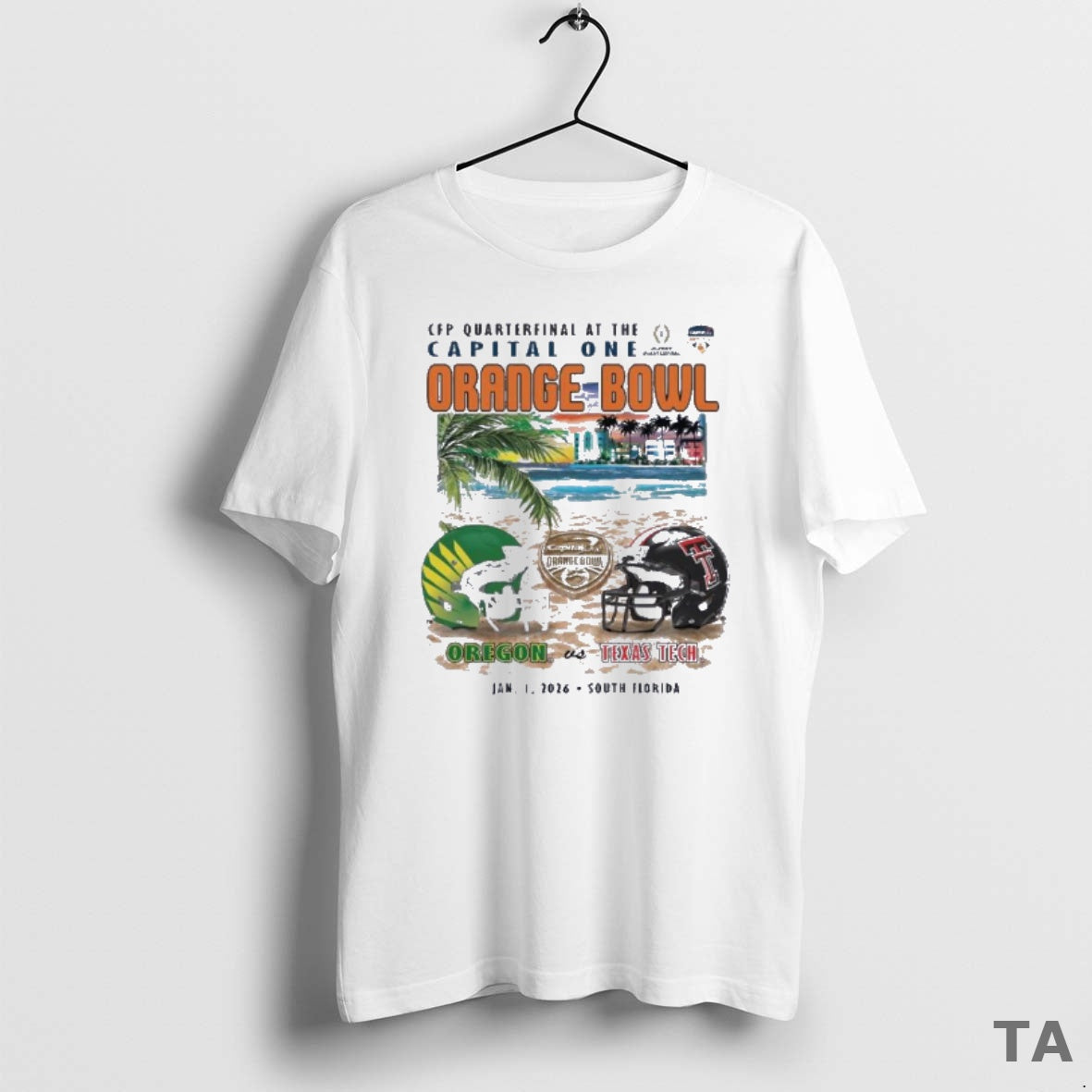 Top Oregon Vs Texas Tech 2026 Orange Bowl Sobe Showdown Beach T Shirt Sweater Hoodie, Sweatshirt | CiraTrend.com
