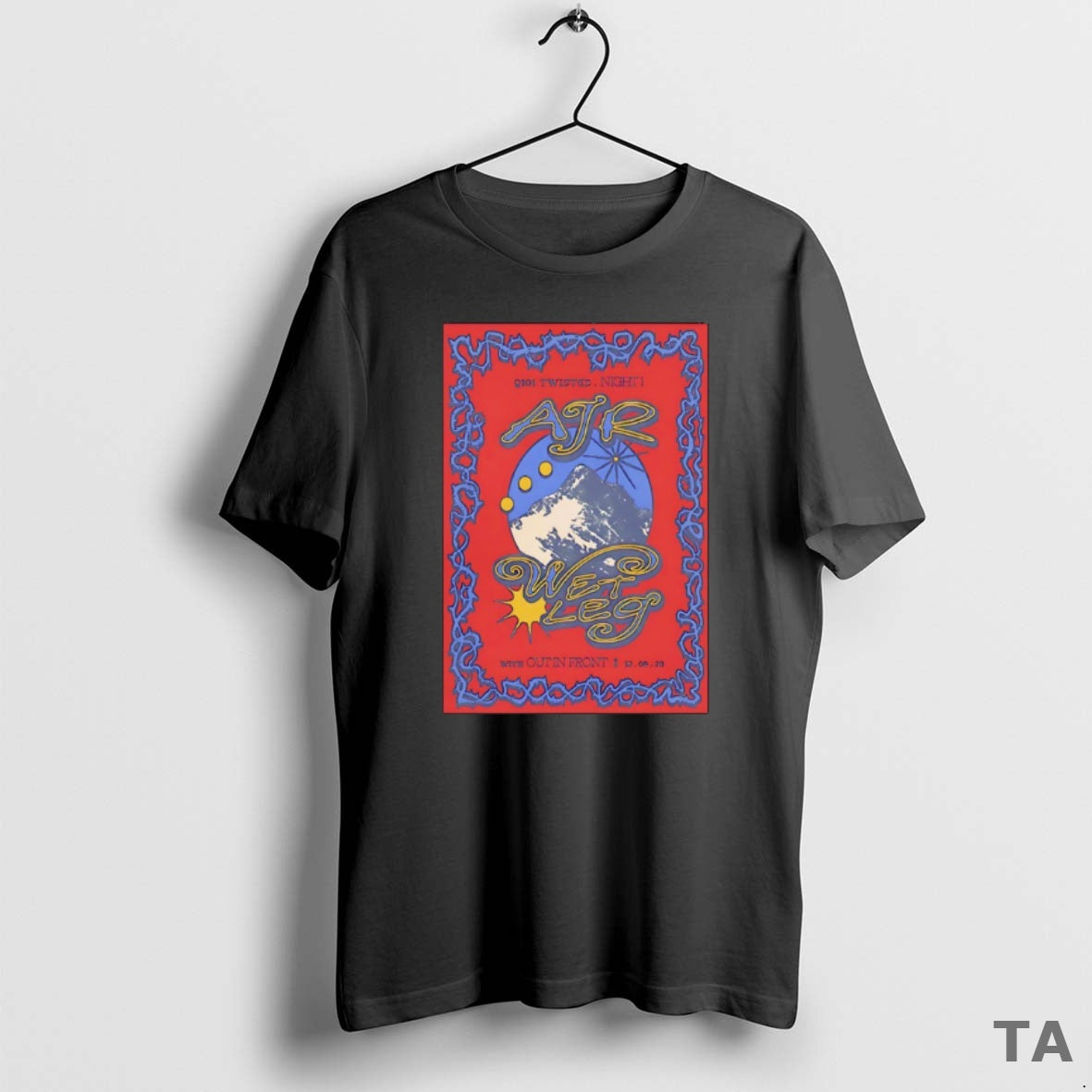 Top Q101 Twisted With Ajr Wet Leg And Out In Front Dec 9 2025 In T-Shirts, Hoodie, Sweatshirt | CiraTrend.com