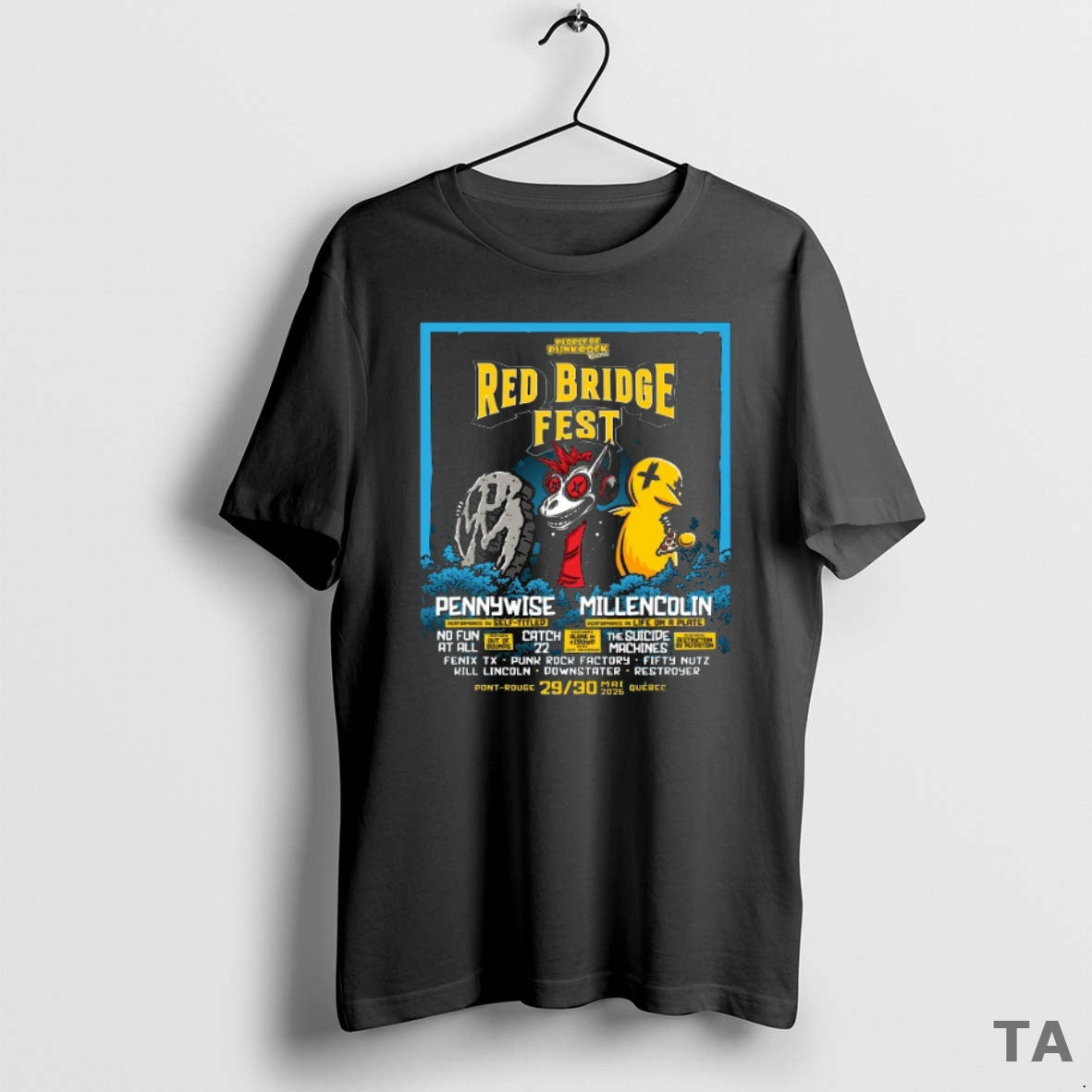 Top Red Bridge Fest 5 29 5 30 2026 Pennywise Millencolin Quebec Canada T-Shirts, Hoodie, Sweatshirt | CiraTrend.com