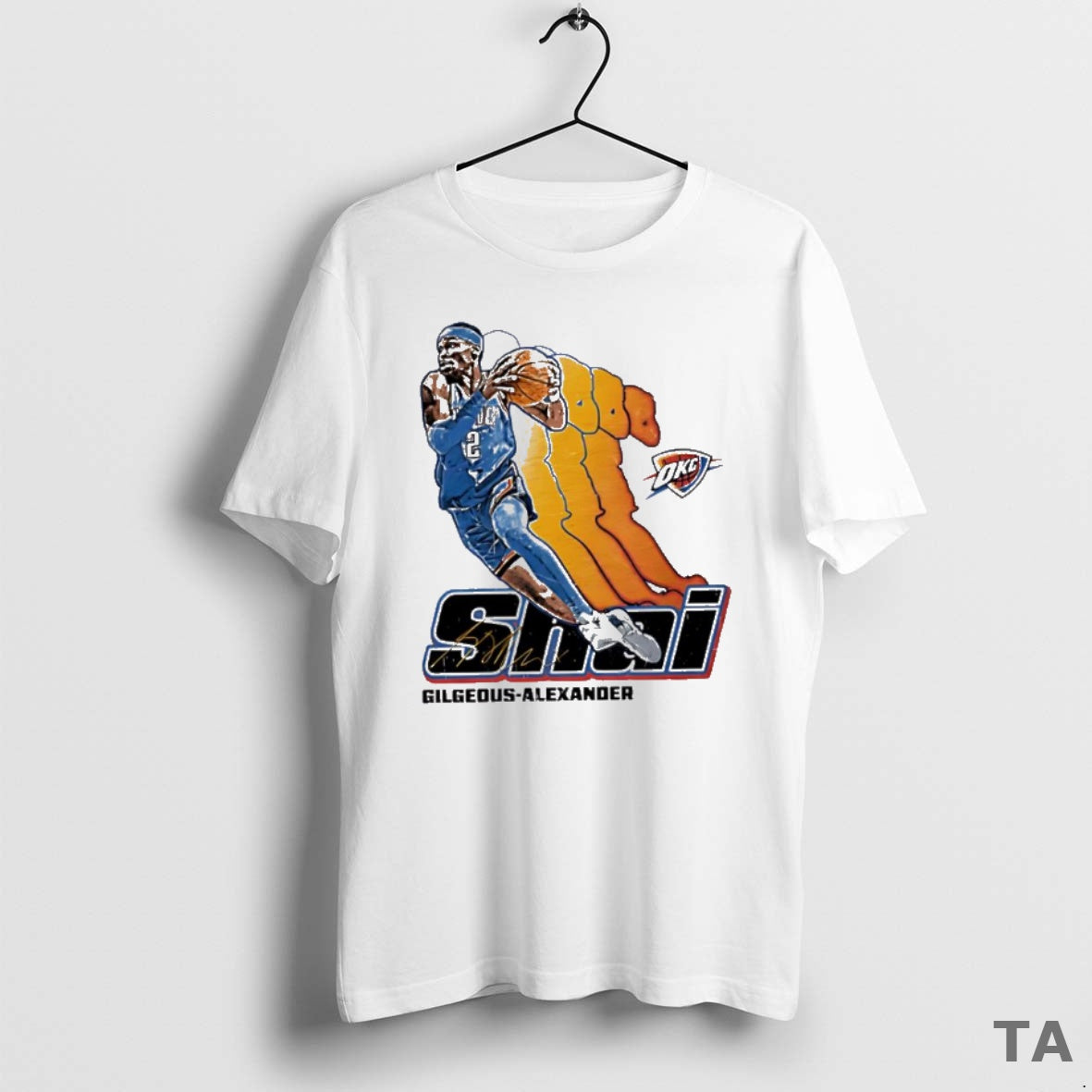 Top Shai Gilgeous Alexander Oklahoma City Thunder Signature 2 Retro Vibe Graphic T Shirt Sweater