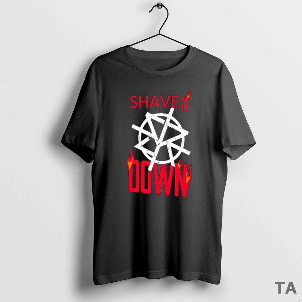 Top Shave It Down Blazing Text T Shirt Sweater Hoodie, Sweatshirt | CiraTrend.com