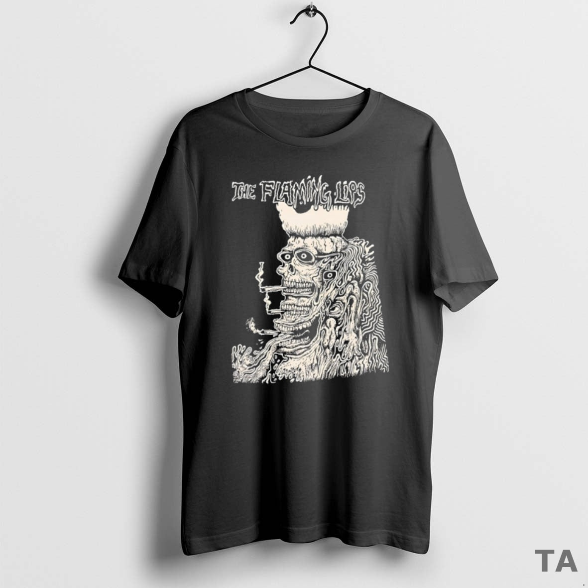 Top The Flaming Lips Band Skeleton Smoking T Shirt Sweater Hoodie, Sweatshirt | CiraTrend.com