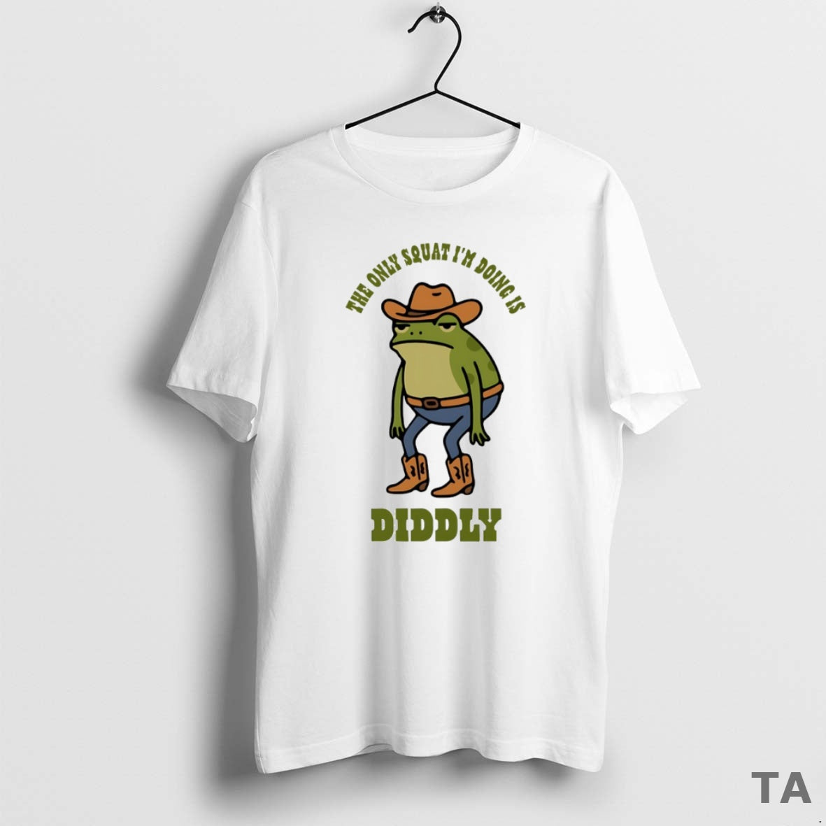 Top The Only Squat Im Doing It Diddly Frog Circle T Shirt Sweater Hoodie, Sweatshirt | CiraTrend.com