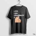Top Tits Ass Personality Toes Checklist T Shirt Sweater Hoodie, Sweatshirt | CiraTrend.com