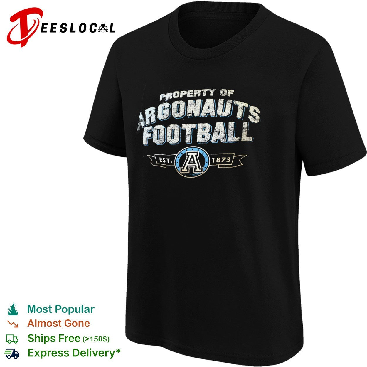 Toronto Argonauts A logo property of football est 1873 shirt
