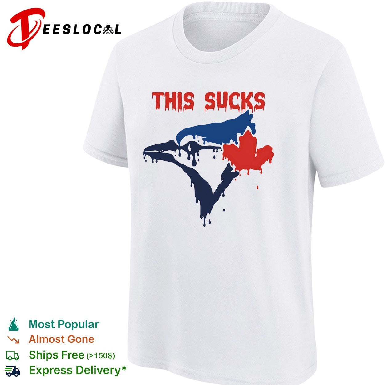 Toronto Blue Rays This sucks maple leaf shirt