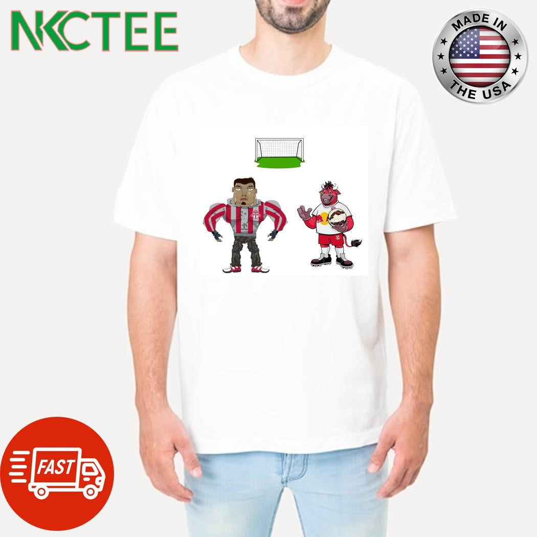 Toronto FC VS New York Red Bulls MLS 2024 mascot cartoon soccer shirt