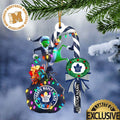 Toronto Maple Leafs NHL Grinch Candy Cane Personalized Xmas Gifts Christmas Tree Decorations Ornament