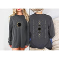 Total Solar Eclipse 2024 Long Sleeve Shirt Path Totality Countdown Totality Celestial Shirt Astronomy Sun Shirt Moon Phases Shirt T-Shirts, Hoodie, Sweatshirt