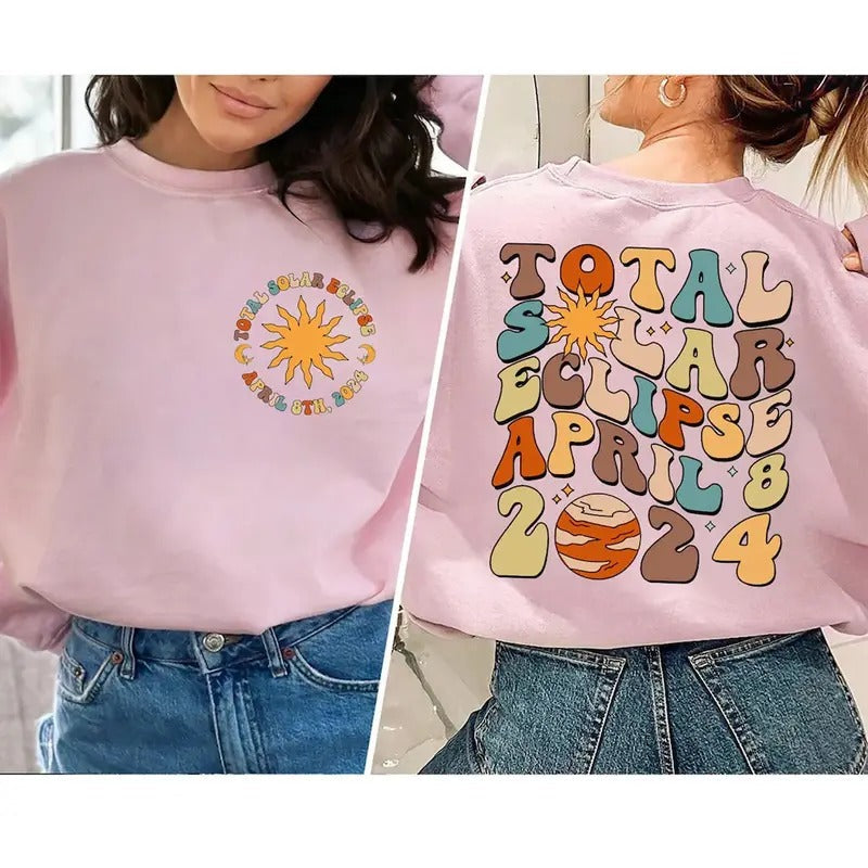 Total Solar Eclipse 2024 shirt, Solar Eclipse 2024 shirt Hoodie, Sweatshirt | CiraTrend.com