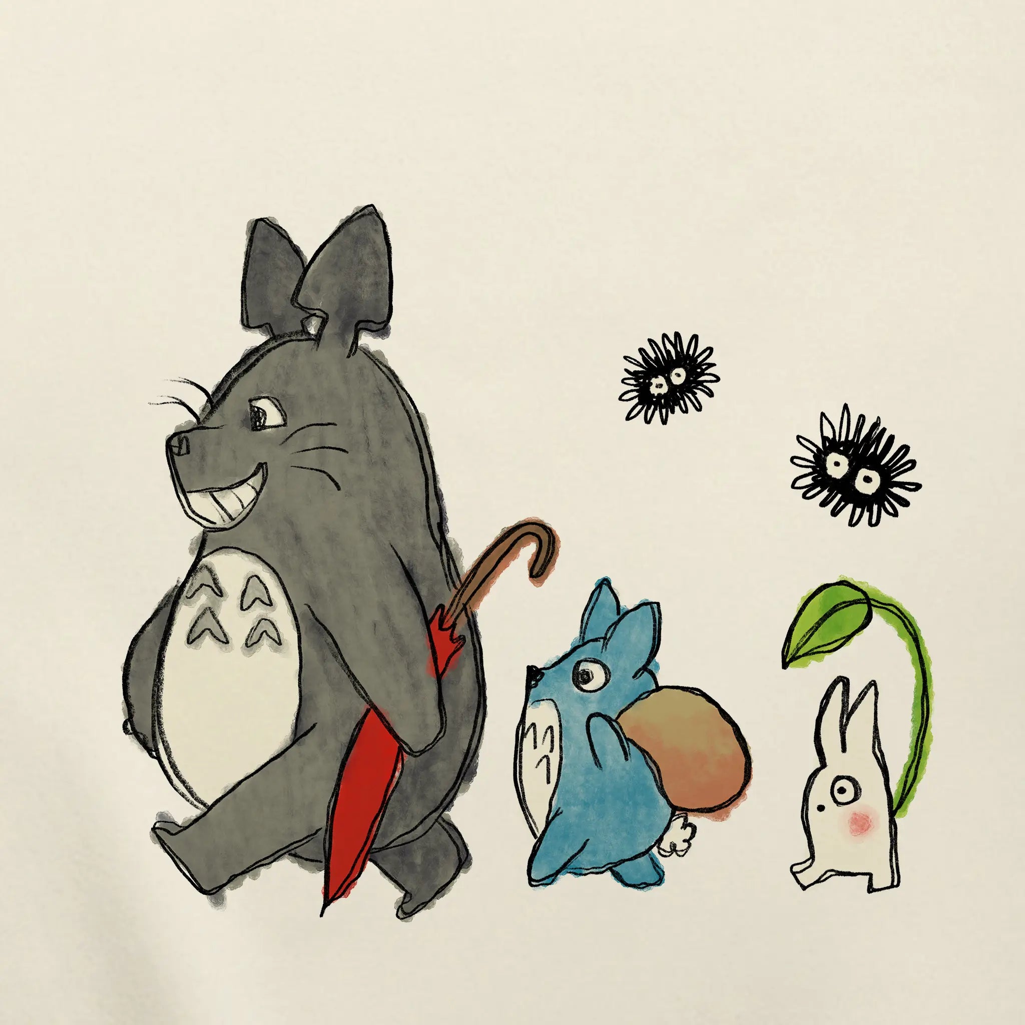 Totoro & Friends Kids Hoodie T-Shirts, Sweatshirt | CiraTrend.com (Image 5)
